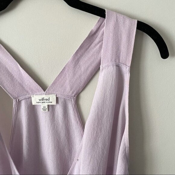 𝅺aritzia Wilfred Japanese Crepe Crisscross Too Purple XXS - Picture 4 of 6